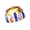 thumbnail image 3 of Purse Renhausse Main Blue Antique Flowers Rehausse Mein Limoges Box Porcelain Figurine, 3 of 4