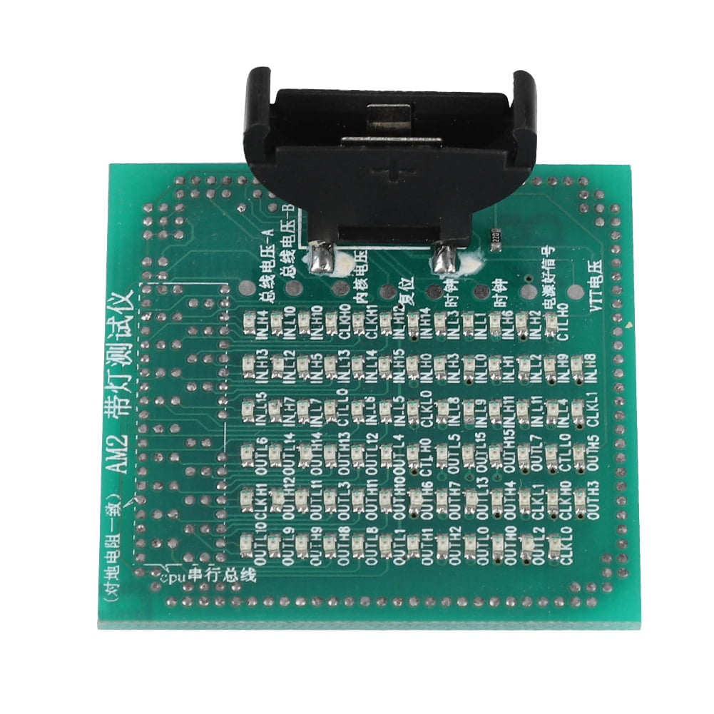 Tebru Desktop Motherboard CPU Tester Test Card with LED Light for AMD