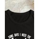 thumbnail image 5 of Music Letter Print T-shirt, Short Sleeve Crew Neck Casual Top For Summer & Spring, Women's Clothing Tee For Adult, Men, Women, Teen, Teenager, Adolescent, Youth, 5 of 6