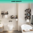 thumbnail image 5 of Sofinny Corner Shower Caddy Suction Cup, 2 Pack No Drilling Shower Shelves Organizer Corner with Towel Bar & Multifunctional Hooks Wall Mounted (Gray), 5 of 7