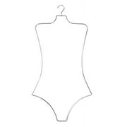 NAHANCO Wire Swimwear hanger, Chrome (Pack of 12)