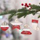 thumbnail image 1 of Charm Colgante navideño YONGSHENG de madera color rojo caqui, 1 of 4