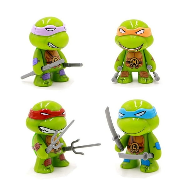 Turtles 4-Pack Ninja Turtles Action Figures,Turtles Action Figures 3.1 inches Tall