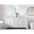 thumbnail image 6 of Elegant Lighting Vf52072d Kameron 72" Free Standing Double Basin Vanity Set - White, 6 of 8
