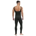 thumbnail image 2 of Haitryli Men's One Piece Athletic Unitard Full Body Jumpsuit Spandex Dancewear Catsuit Tank Rompers Black 3XL, 2 of 7