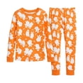 thumbnail image 2 of Elegyee Boys' Halloween Pajamas Ghost Print Long Sleeve Top Pants Loungewear(2-10 Years), 2 of 4