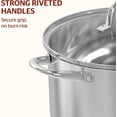 thumbnail image 5 of Sunhouse 7 QT Stock Pot with Lid, Stainless Steel Cooking Pot with Impact-Bonded Base, Induction Compatible, Oven Safe, 5 of 8