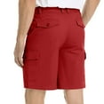 thumbnail image 5 of BXINGOHAI Men's Golf Dress Shorts Casual Summer Stretch Flat Front Lightweight Hiking Shorts with Pockets Red,L, 5 of 6