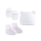 thumbnail image 3 of Conjunto de calcetines y mitones para recién nacido, conjunto de guantes sin arañazos para niños de 0 a 12 meses, 3 piezas, 3 of 4