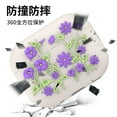 thumbnail image 7 of MiFuny Case for Applicable AirPods Pro /pro2 Bluetooth Headset Silicone Protective Case Violet Flower Cartoon Couple Shell, 7 of 7