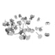 thumbnail image 4 of Pares de Pendientes Inoxidable Soledad Halzgos Traseros Perno 30 pares de almohadillas en blanco, 4 of 9