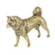 thumbnail image 4 of Estatua perro latón, adorno escritorio, decoración artesanal para escritorio, escultura perro, figura animal para estanterías libros A, 4 of 8