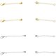 thumbnail image 4 of 4Pcs Necklace Extender Magnetic Chain Extenders for Necklaces DIY Jewelry Extenders, 4 of 4