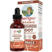 MaryRuth's Ashwagandha Root Liquid Drops | USDA Organic | Stress Relief, Calming, Relaxation, Mood Support | Adaptogenic, Nervine | Vegan | Non-GMO | 60 Servings