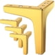 thumbnail image 1 of lote De 4 Pies De Mesa Triangulaires En Mtal - Dors 10cm, Capacit De Charge Jusqu' 800kg, Pies De Table Triangulaires Modernes En Mtal Pour Armo, 1 of 5