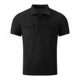 thumbnail image 4 of WIZUTIZ Mens Work Henley Shirts 2026 Short Sleeve Casual Slim Fit Button Up Waffle Golf Shirts with Pockets Tennis T Shirts, 4 of 5