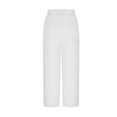 thumbnail image 6 of Women's Sweatpants Pants with Plus Size Deep Pockets 7/8 Stretch Ankle Sweatpants for Golf, Athletic, Lounge, Travel, Work White M, 6 of 6