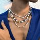 thumbnail image 5 of Women Necklace Multilayer Inlaid Rhinestones Jewelry Exaggerated Thick Chain Necklace for Party--H-Product code 50348 H, 5 of 5