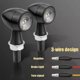 thumbnail image 3 of LED Motorcycle Mini Turn Signal light Red Brake lamp DRL Flashing Indicator Bullet clignotant moto For Honda for cafe racer 12V, 3 of 5