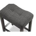 thumbnail image 6 of Cterwk Wood Counter Height Dining Table with 2 Pack Stools, Gray, 6 of 6