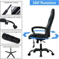 Ergonomic Gaming Chair Massage Computer Desk Chair PU Leather Office
