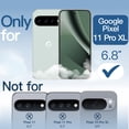 thumbnail image 2 of JETech Case for Google Pixel 11 Pro XL, Anti-Yellowing, Hard PC Clear Back, TPU Bumper (Clear), 2 of 7