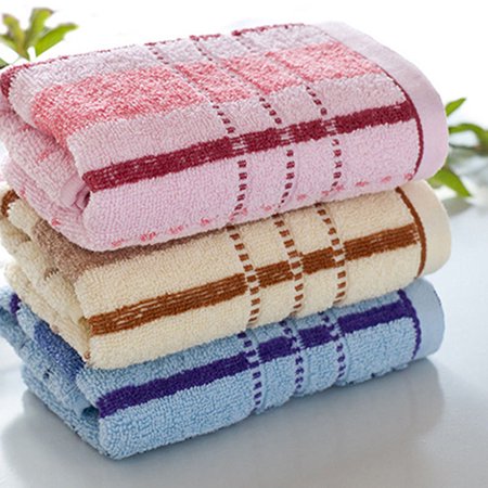 Visland Multicolor Striped Cotton Towel Large Soft ...