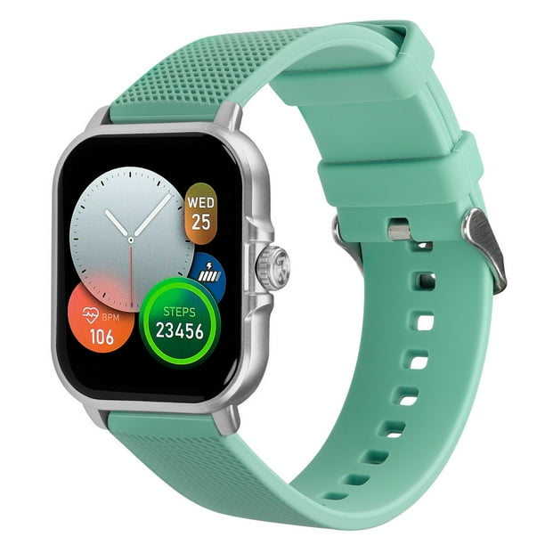 Smartwatch reloj inteligente Kronos Trek Square: Pantalla 2", resistencia IP67 marca STF color verde