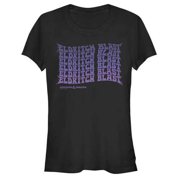 Junior's Dungeons & Dragons Eldritch Blast Groovy Graphic Tee Black 2X Large