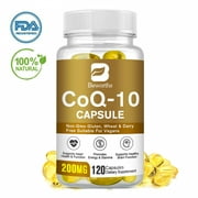 Beworths CoQ-10 Capsules 200mg Coenzyme Q10 Support Heart Healthy Antioxidant - Vegetarian 120CT