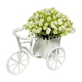 thumbnail image 2 of Japceit Mini Bicycle Planter With Artificial Flowers, Vintage Bike Floral Arrangement, Desktop Decoration Ornament, Cute Home Accent, 2 of 6