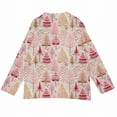 thumbnail image 6 of NMMUED Christmas Sweaters Christmas Cardigan Casual Outerwear Christmas Tops for Women Crew Neck Cardigan for Women Vintage Christmas Sweater Loose Sweaters for Women Hot Pink XXL, 6 of 6