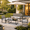 4PCS Light Grey, variant on Rocking Wicker Outdoor Bistro 4‑Piece Set, All‑Weather Patio Furniture with Thick Cushions & Glass‑Top Coffee Table for Backyard Pool Porch,Light Grey