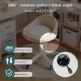 thumbnail image 3 of Rolling Stool – Ergonomic Swivel Seat, Adjustable Height, Ultra-Quiet Wheels, Padded PU Leather Cushion, for Salon, Office, Massage & Medical Use Beige, 3 of 7