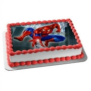 Spiderman Edible Frosting Cake Topper, 1/4 Sheet