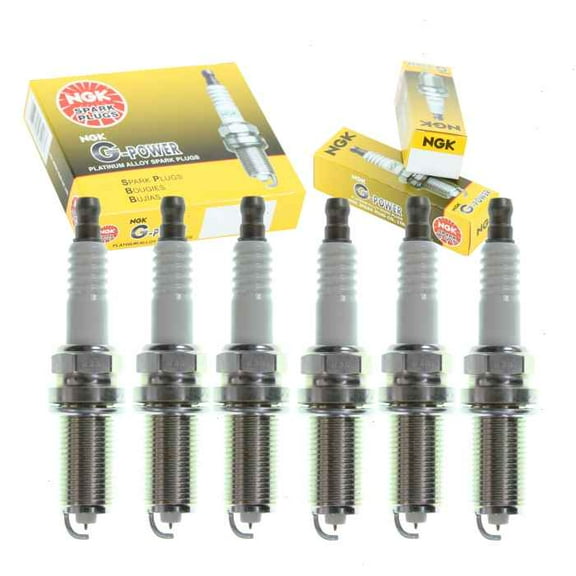 6 pc NGK G-Power Spark Plugs compatible with BMW 525i 3.0L L6 2006-2007
