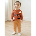 thumbnail image 6 of BemeyourBBs Baby Halloween Sweater Casual Letter Ghost Spider Embroidery Pullover, 6 of 9