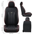 thumbnail image 6 of FLORICH Front Car Seat Covers, Comfortable Faux Leather Seat Protectors, Automotive Cushions Universal Fit for Most Cars SUV Trucks, RedLine, 6 of 6