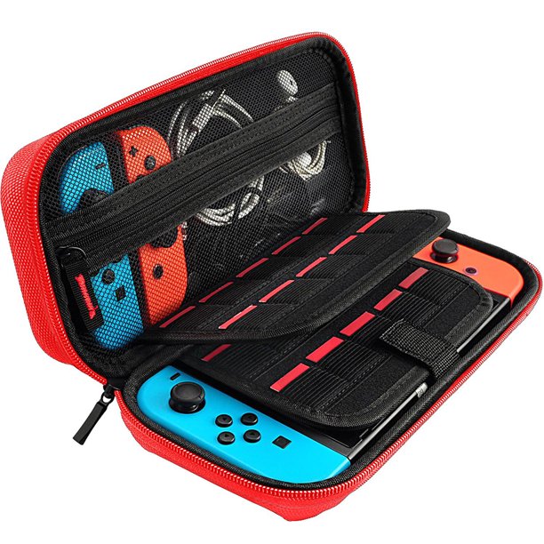 Estuche de viaje y transporte portátil resistente a los arañazos bolsa de carcasa dura EVA funda protectora para Nintendo Switch/Switch OLED máquina de juego