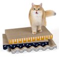 Conlun XL Wide Cat Scratcher Cardboard,3 Pack Durable Removable Cat