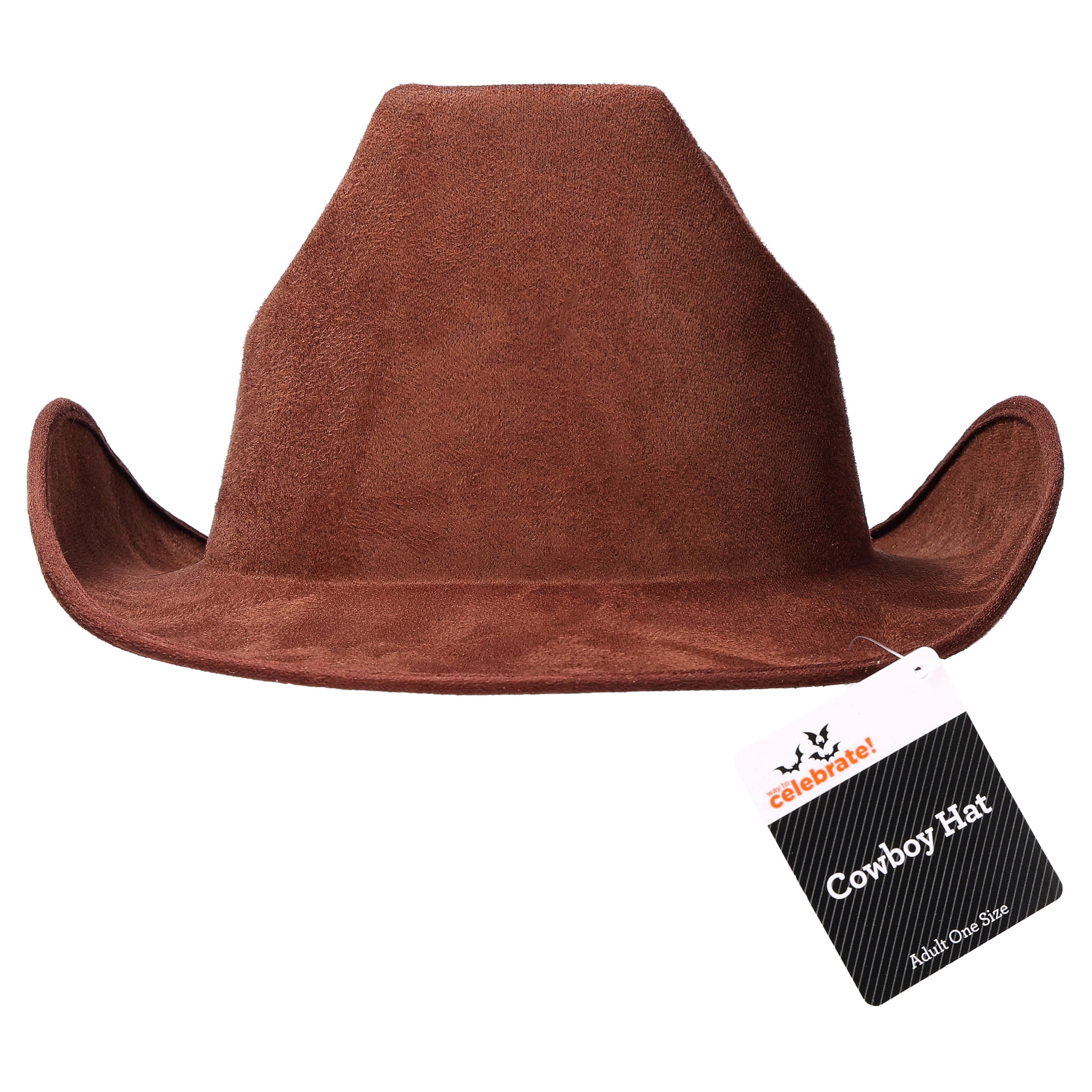 Cowboy Hat Costume Accessory for Adults, Brown, Halloween by Way To Celebrate