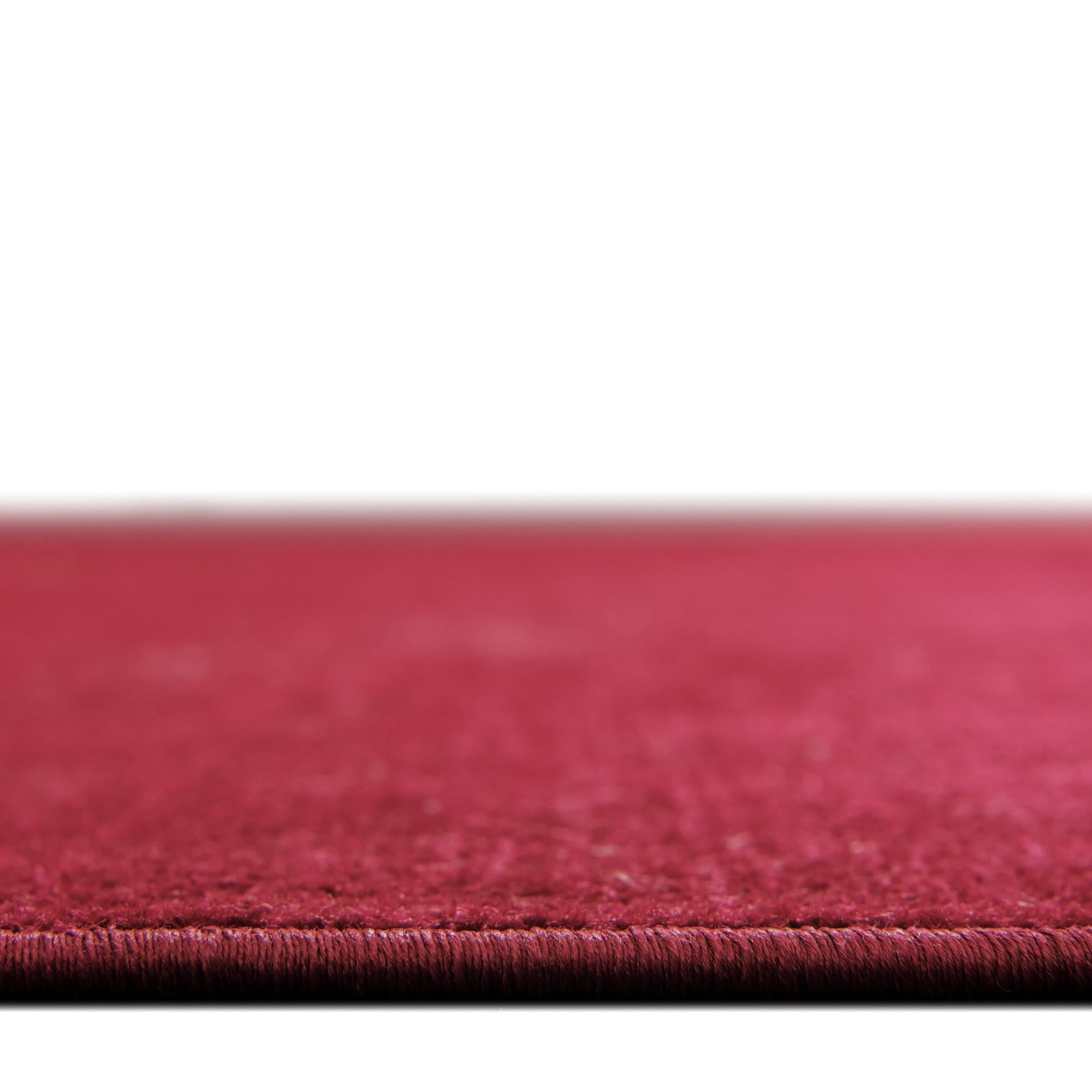 Unique Loom Williamsburg Collection Area Rug - Solid (8' Round Burgundy)