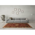 thumbnail image 3 of Ahgly Company Indoor Square Persian Brown Traditional Area Rugs, 7' Square, 3 of 4