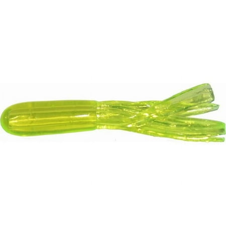 1.5 in. Crappie Tube Chartreuse - 10 Per Bag