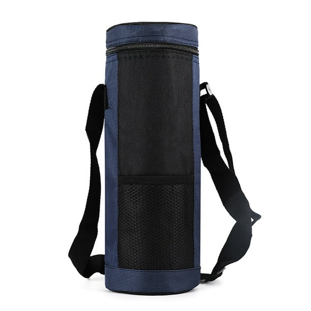 WDOplteas Botella Cooler Bag Portable Camping Drink Cup Aislada (Azul)
