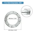 thumbnail image 2 of Wedge Locking Washers for M8 Bolts, 20 Pack 304 Stainless Steel Washers, 2 of 6