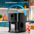 thumbnail image 5 of Auseo Ice Maker Countertop with Soft Chewable Ice, 44 Lbs/24H, Self-Cleaning, One-Click Operation for Home/Party(Black), 5 of 6