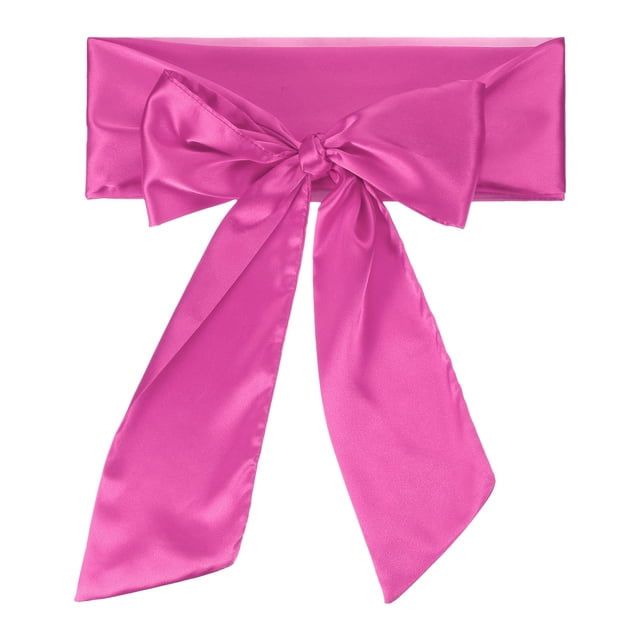 Cinturón de satén Uxcell, cinturones de satén en blanco para bodas, accesorios para fiestas de graduación y cumpleaños, decoración de bricolaje, regreso a casa, rojo rosa