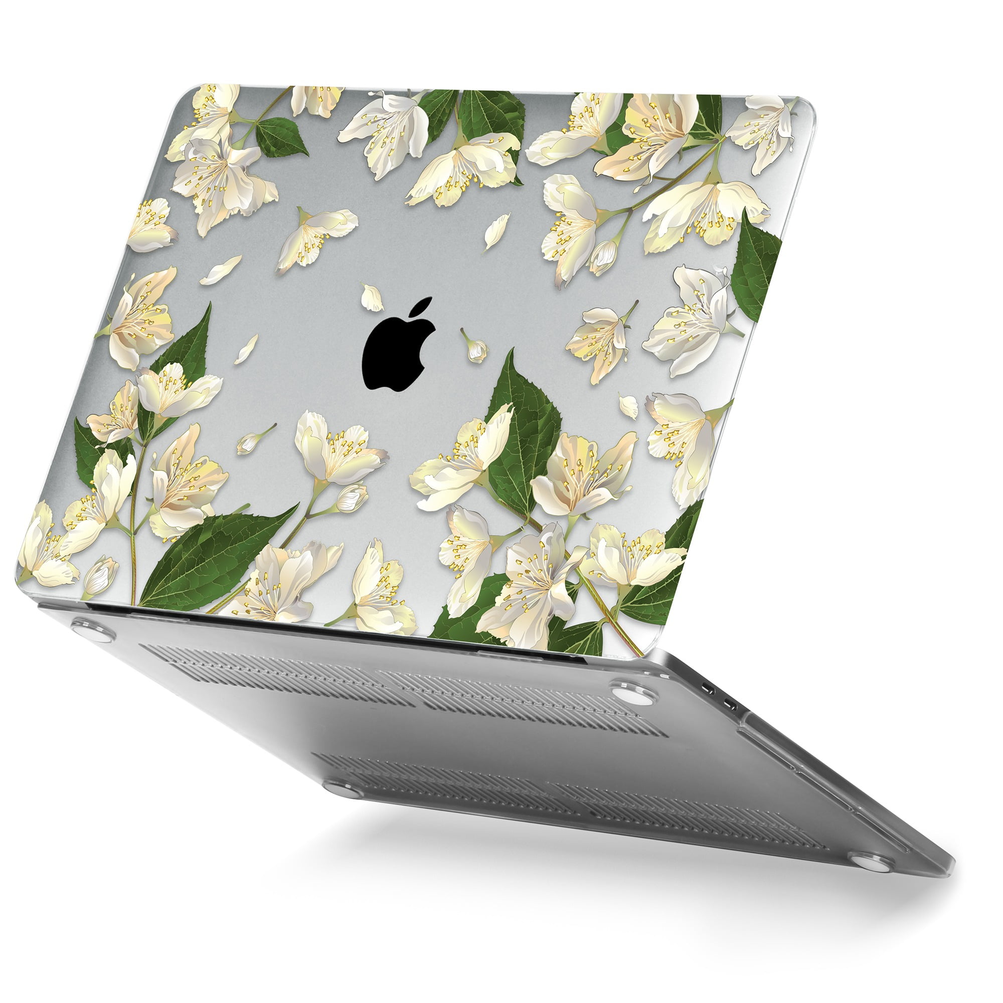 Garden Flower GMYLE MacBook Pro 13 Inch Case 2018 with Touch Bar Soft-Touch Smooth Snap On Matte Plastic Hard Clear Cover for Apple Mac Pro 13 A1989 A1706 A1708 2016 2017 Release 