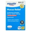 Equate Maximum Strength 12 Hour Mucus ER Guaifenesin Extended-Release Tablets, 1200 mg, 28 Count, Compare to Mucinex® Extended Release 1200 mg Tablets Active Ingredient